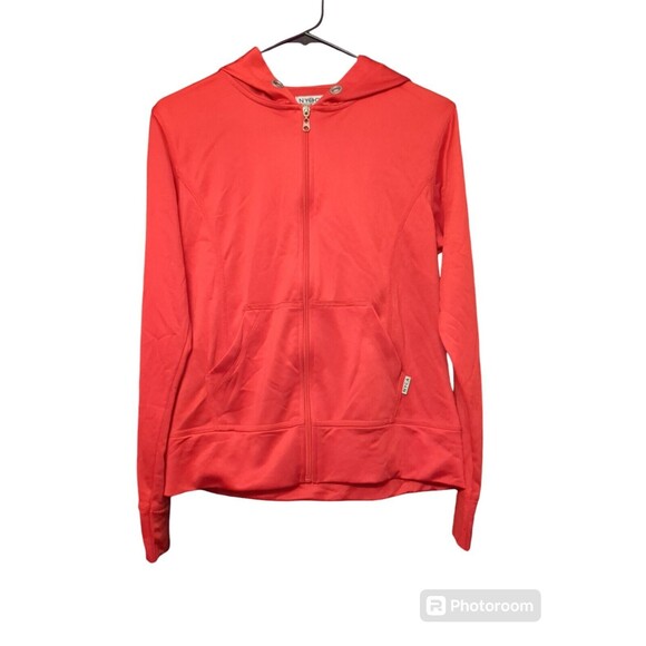 NYCE Clothing Co. Women's Bright Red Hooded Jacket Size M.  No String - Picture 1 of 11